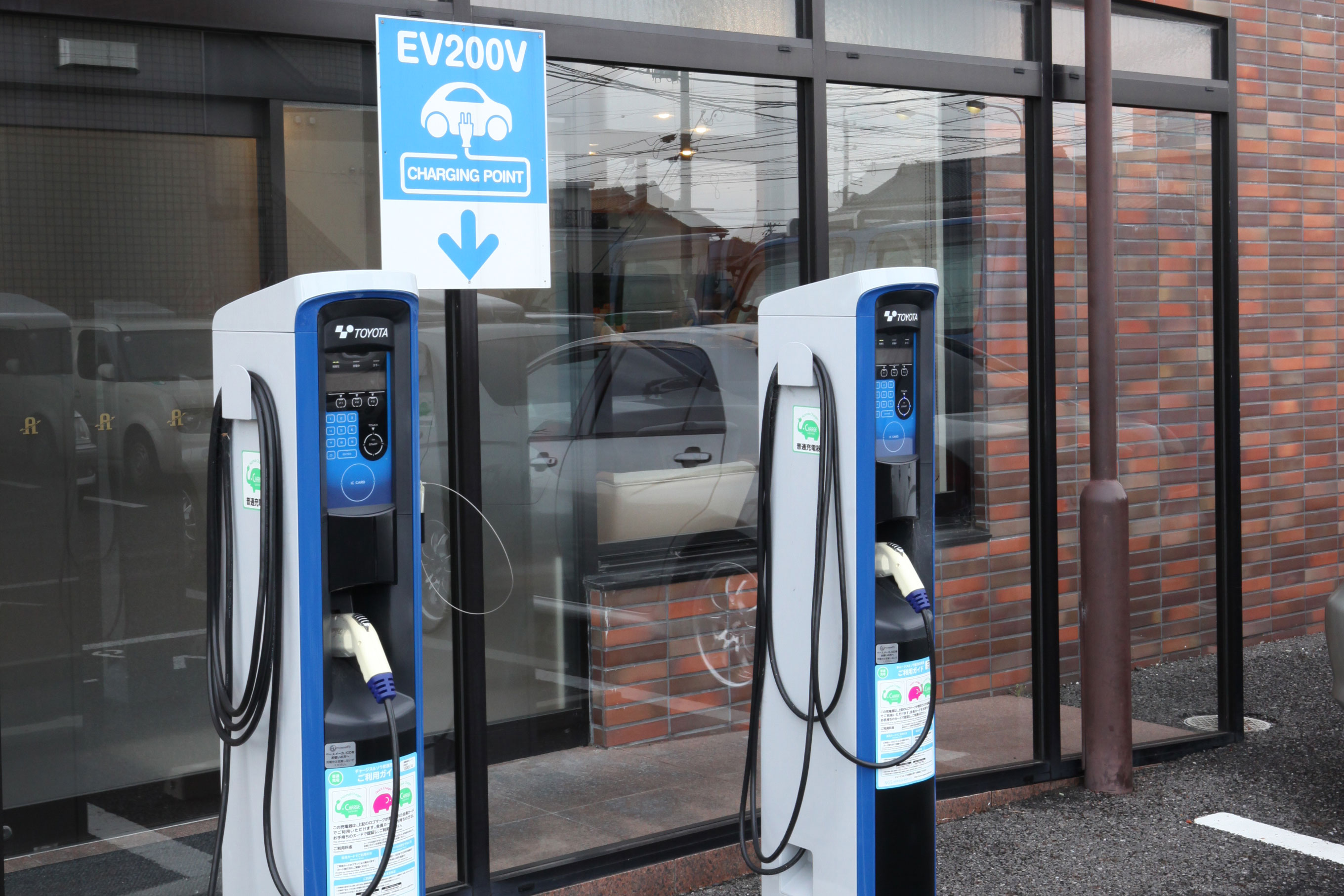 Equipped with electric car charger 